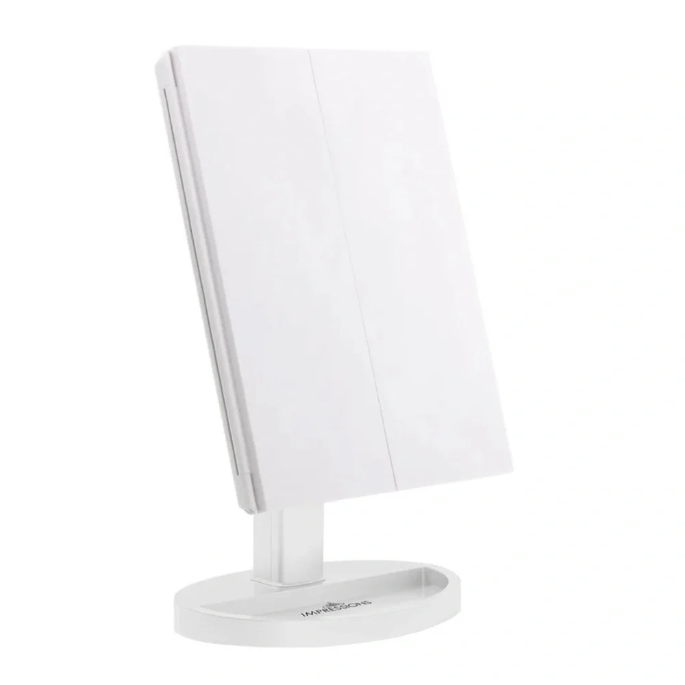 Touch trifold dimmable led Makeup Mirror